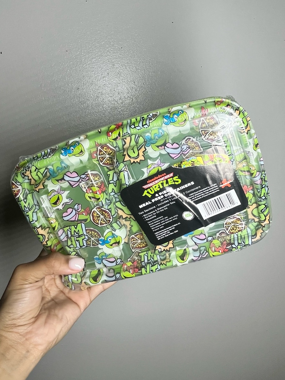 BRAND NEW 4-piece Ninja Turtles Meal Prep Containers